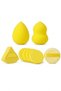 Yellow Color 10 Pieces Professional Makeup Sponge Set Powder Puff Blender