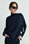 Navy Blue Caroline Basic Thin Sweater - 5