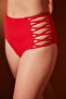 Red High Fashion Basic Bikini Bottom - 2
