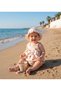 Heart Patterned 100% Cotton Baby Romper and Hat Set – Domestic Production
