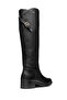 Women's Black D Camexıa Np Abx Zippered Leather Boots D566Wb00043C9999 - 4