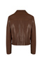 Jill Women's Brown Short Leather Jacket 26Sgd52982Z - 5