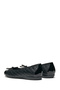 Women's Black Annytah Quilted Patterned Genuine Leather Ballerinas, Summer Shoes D467Nb05402C9999 - 5