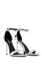 Women's Silver Buckle High Thin Heeled Evening Dress Shoes Metallic Genuine Leather Sandals 25Sfd494532 - 3