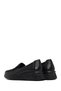 Women's Black Stone Detailed Wedge Heeled Leather Comfort Shoes 25Afd501114 - 5
