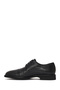 Men's Black Lace-Up Leather Casual Shoes 26Sfd704114 - 3