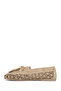 Women's Beige Tasseled Suede Leather Loafer 26Pfd202310 - 4