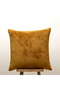 Mustard Plain Decorative Throw Pillow Cover Modern Velvet Look Design - 2