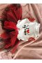Cat Dog Cotton Combed Mom Tutu Dress - 4