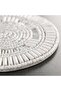Gilded 4piece Beaded Coaster Set Dia10cm - White - 2