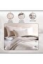 Edith 3-piece Queen Comforter Set 200x240cm - Silver Grey - 5