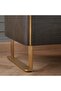 Baclone Night Stand With 2 Drawer - Brown & Gold - 4