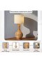 Emory Hand Woven Rattan Table Lamp 28x60cm - Natural - 6