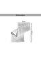 مفرش طاولة مطرز من ريجاليا 33x120 سم - أبيض - 5