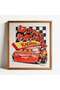 Disney Cars Racing Canvas Framed Wall Art 40x30x2cm-red - 4