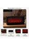 Cyra Led Table Stone Fireplace 45x10x20cm - Black - 4