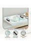 Jura Wooden Serving Tray 34x34x7.5cm - White - 4