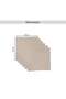 Fenix 12 Piece Cotton- Flex Faggoted Napkin Set 45x45cm - Beige - 5