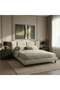 Valarista King Bed 180x200 Upholstered - Beige