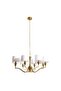 Mayton 8-light E14 Chandelier Dia80x120cm - Gold - 4