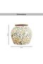 Alban Ceramic Vase 24x24x21cm - Green - 6