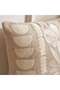 Megan Abstract Downfeel Filled Cushion 50x50cm-natural - 2