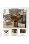 Poppy Metal Antique Antique Footed Bowl 25x25x24cm - Brass - 4