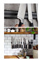 Stainless Kitchen Wall Knife Hanger Stand with Strong Magnet - 33 Cm - 2
