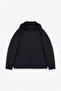 Black slim classic collar straight side pockets zipper quilted jacket - 7