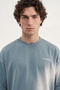 Men's Romanticism Printed Washable Oversize T-Shirt Gray - 2