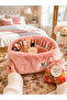Büyütülmüş Pembe PELUŞ Makyaj Çantası (25X12X12) - 4
