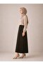 Women's Hijab Leather Look Pleated Skirt - 4