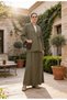 Oversized Jacket and Form Skirt Set Daily & Special Combination Green - 5