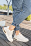 Inside and Outside Genuine Leather Thick Sole Men's Sneakers - 2