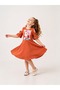 Girl's Short Sleeve Lycra Combed Cotton Printed Dress - 5