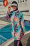 Parachute Full Covered Hijab Swimsuit R079 Fuchsia - 5