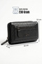 2715 Genuine Leather Women's Card Holder, Paper & Coin Compartment Model Stylish Card Holder Wallet BLACK - 6