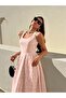 Women's Polka Dot Patterned Long Strap Dress - 4