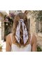 Purple Floral Patterned Scarf Hair Clip |   Stylish and Elegant Bowknot Buckle