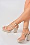 Beige Thick Heeled Casual Women's Shoes M282462709 - 4