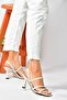 Beige Thin Heeled Women's Shoes P404471009 - 4