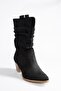 Black Suede Women's Boots J404040002 - 4