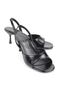 Elira Flexible Soft Non-Slip Sole (4 cm) Black Patent Leather Women's Heeled Shoes - 2