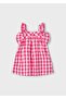 Girl's Gingham Plaid Dress 3935 Red - 3