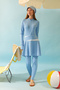 Garnished Swimsuit Skirt Baby Blue - 5