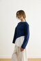 Cotton Lace Detailed T-Shirt Navy Blue - 5