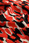 وشاح حريري - نمط الساري الأحمر - 3