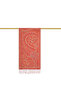 Jamawar Woven Red Mint Silk Scarf - 3