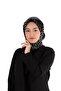 وشاح حريري بنمط ديلا سورة أسود - 2