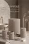 Coliseum Mink 5-Piece Bathroom Set with Internal Bucket and Pedal